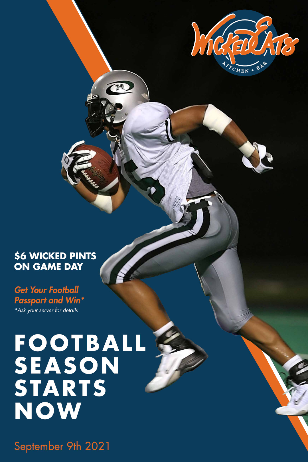 WE-FootballSeason-poster Football Season promo $6 pints on game day