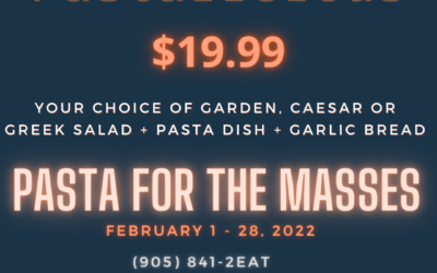 Pastalicious – Pasta for the Masses at Wicked Eats until February 28th