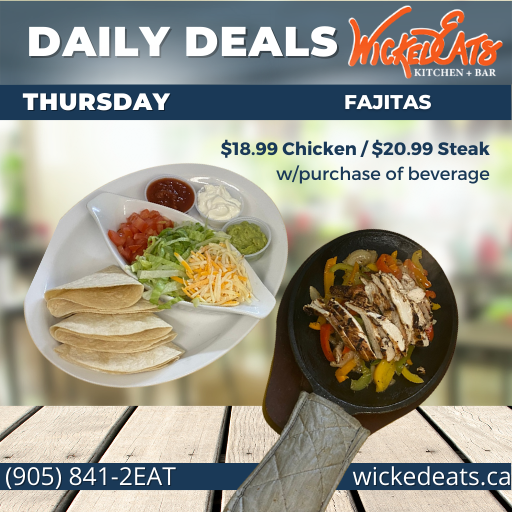 THURSDAY SPECIAL FAJITAS 20.99