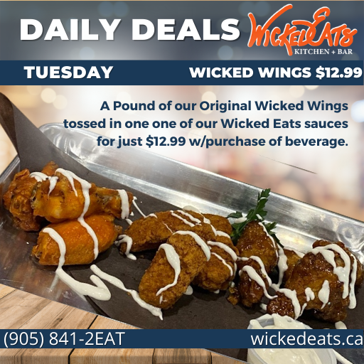 Tuesday Wings $12.99